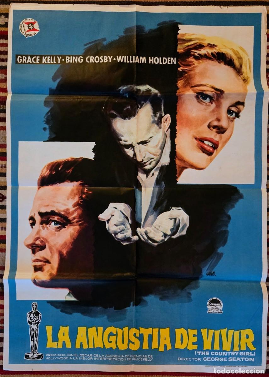 Cine: LA ANGUSTIA DE VIVIR 1962 &middot; Cartel original espa&ntilde;ol &middot; Grace Kelly &middot; Impecable