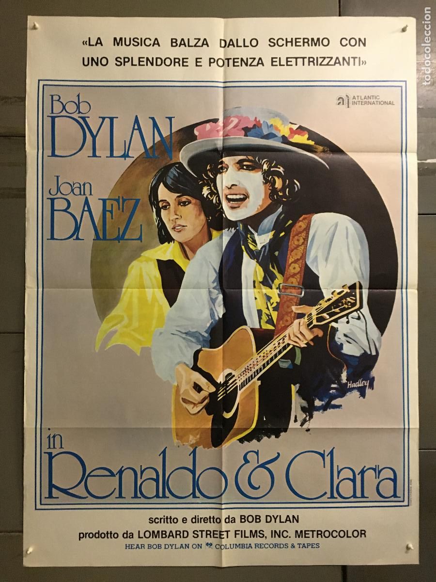 Cine: AFS26 RENALDO Y CLARA BOB DYLAN JOAN BAEZ POSTER ORIGINAL ITALIANO 100X140