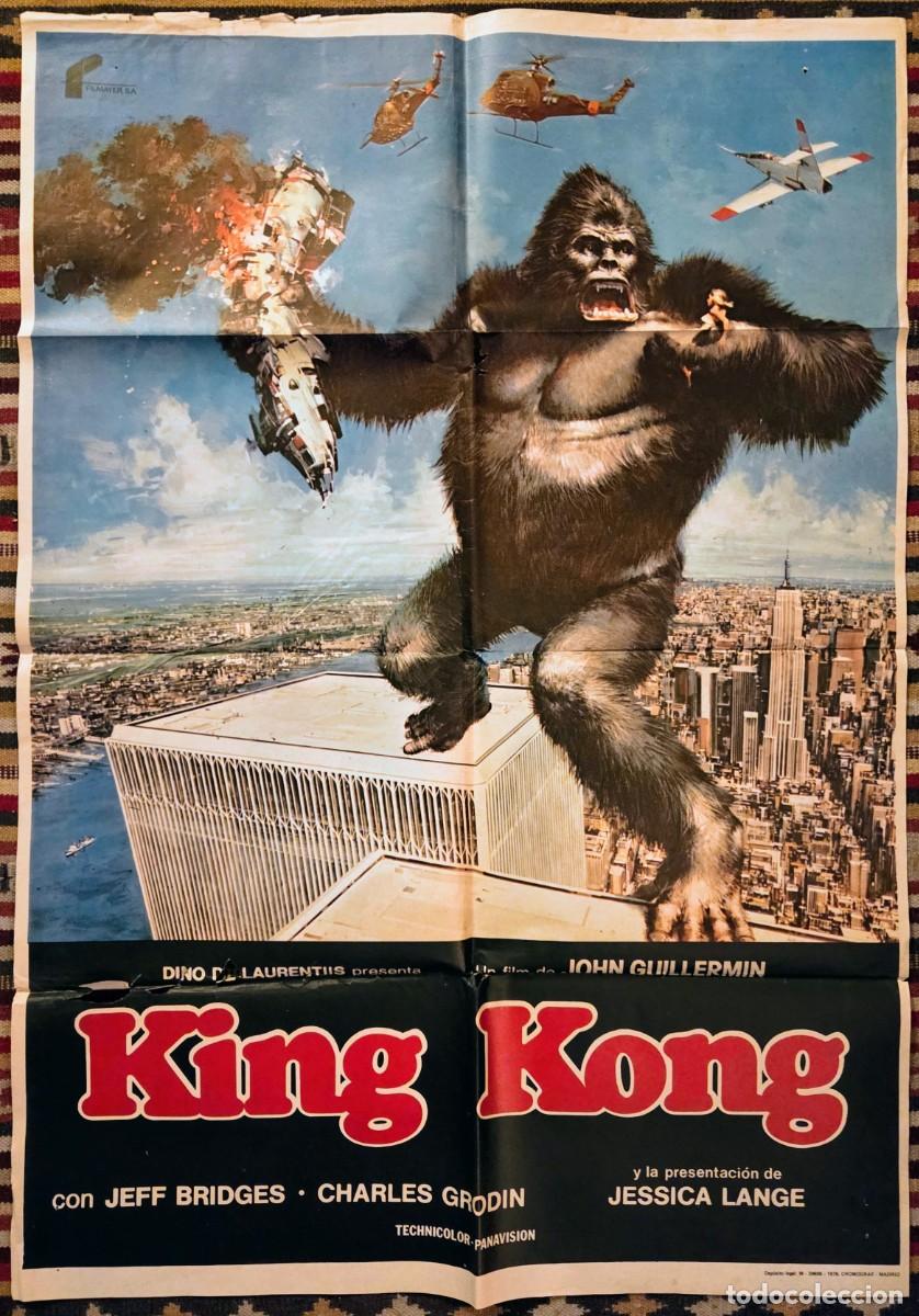 Cine: KING KONG (1976) &ndash; Cartel original + 13 fotocromos Filmayer | Rar&iacute;simo lote