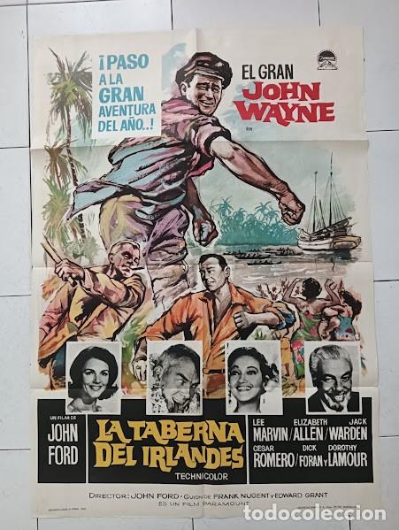 Cinema: SMP 2752 LA TABERNA DEL IRLANDES JOHN WAYNE JOHN FORD LEE MARVIN MAC POSTER ORIG 70X100 ESTRENO