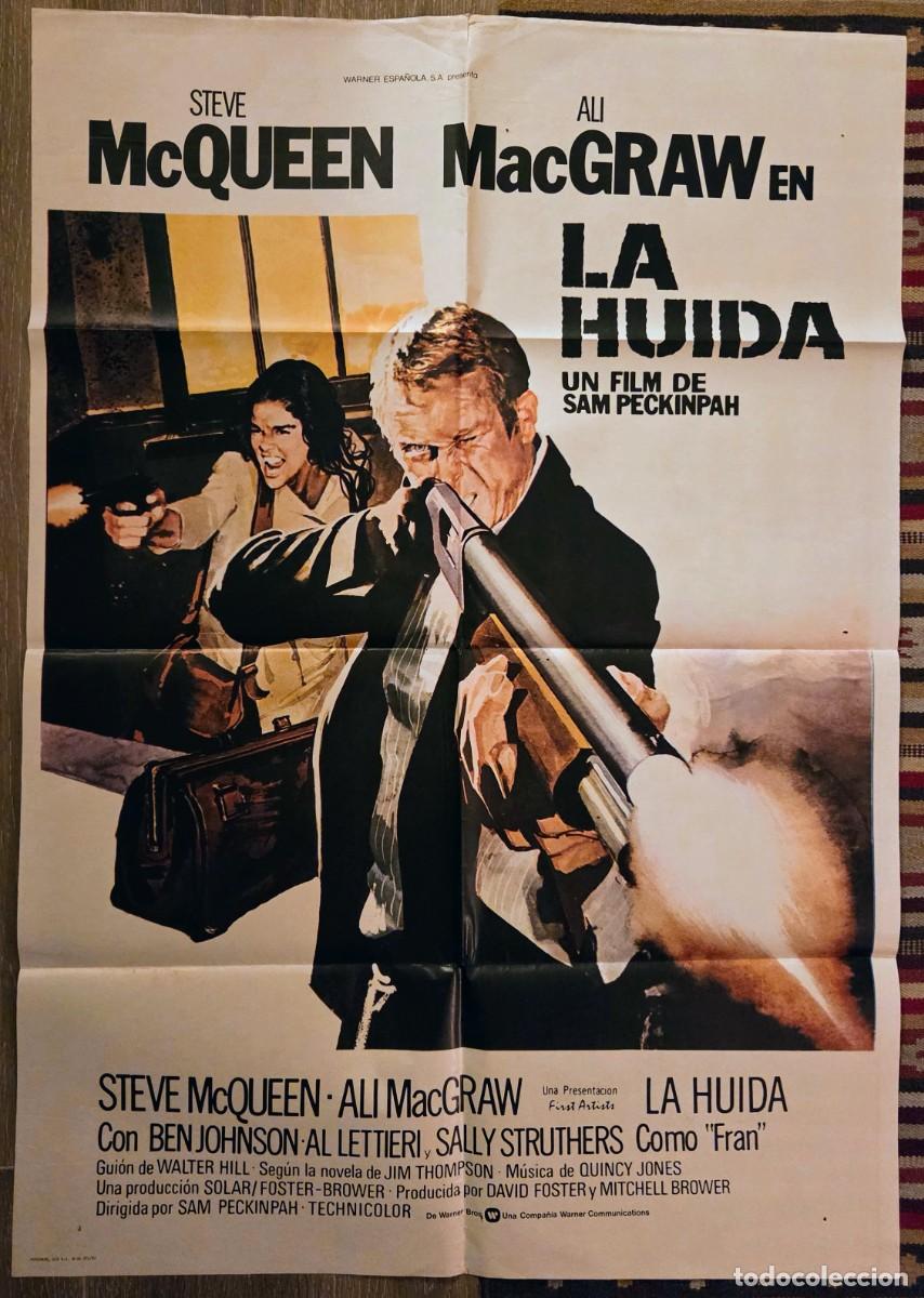 Cine: LA HUIDA (1972/1980) Steve McQueen &ndash; 2 carteles originales + 7 fotocromos