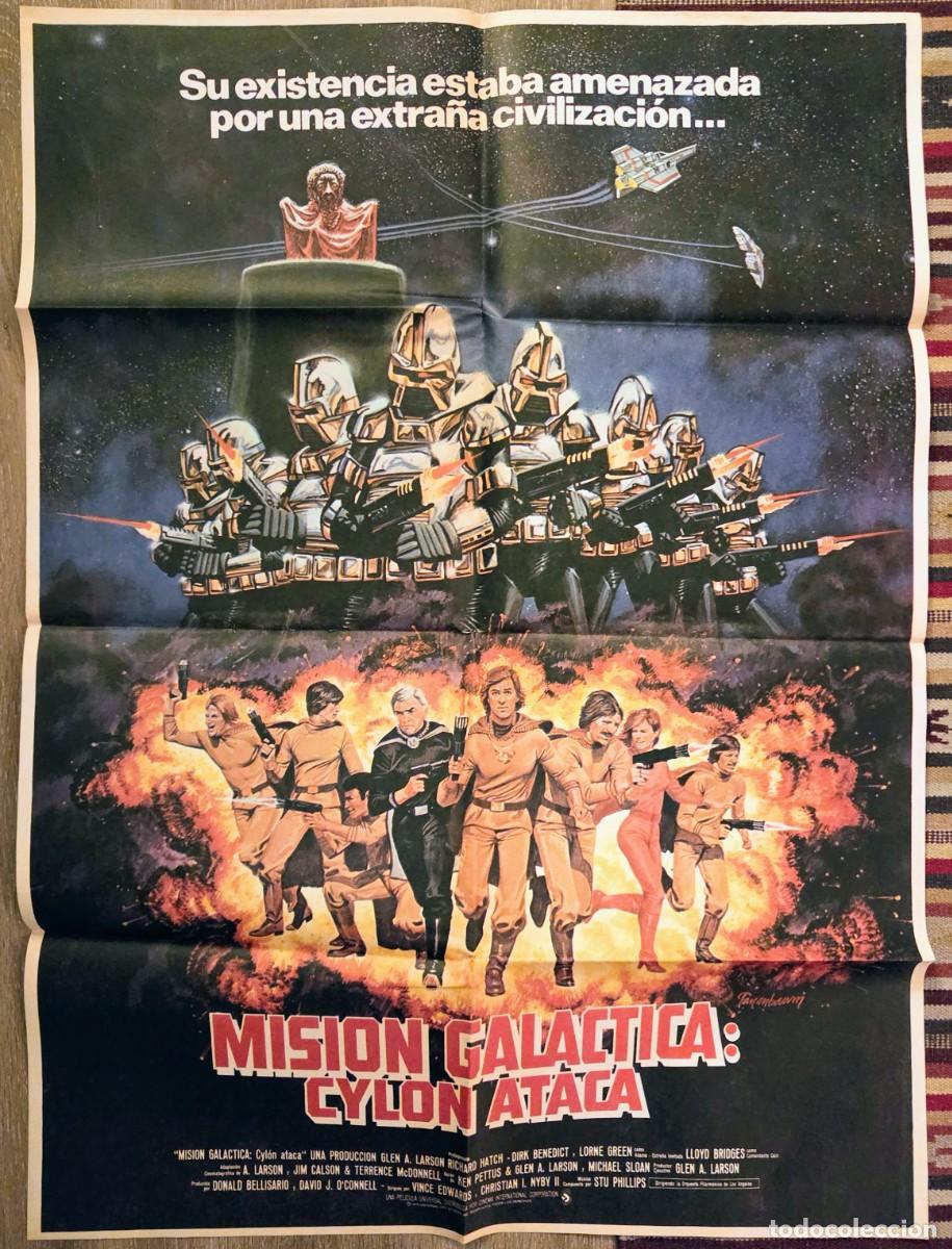 Cine: MISI&Oacute;N GAL&Aacute;CTICA: CYLON ATACA (1979) &ndash; 2 CARTELES ORIGINALES &ndash; CULTO SCI-FI