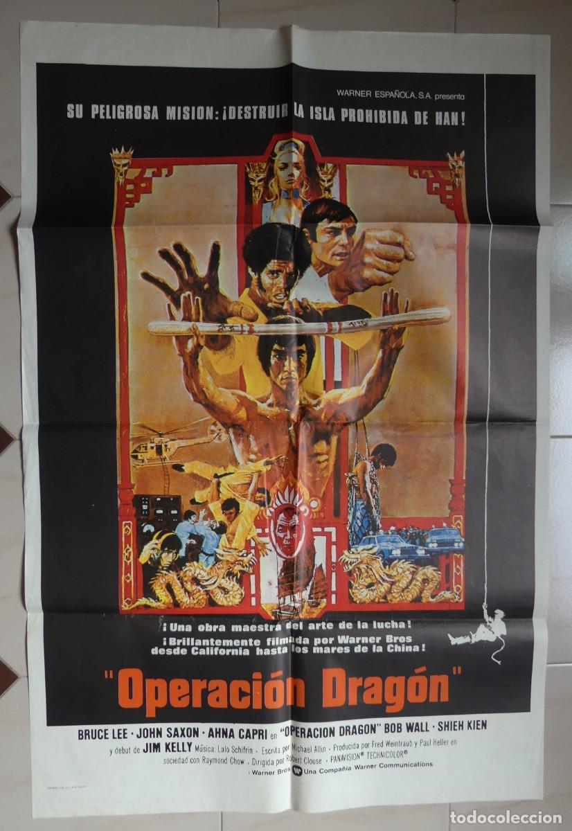 Cine: CARTEL ORIGINAL DEL FILM : OPERACION DRAGON( 1979 )( PAGO POR BIZUM )