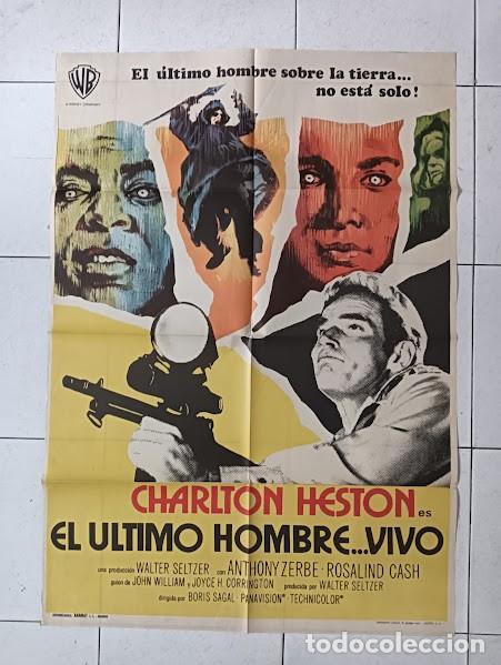 Kino: SMP 2755 EL ULTIMO HOMBRE VIVO CHARLTON HESTON POSTER ORIGINAL ESTRENO 70X100