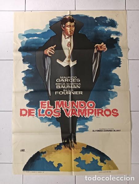 Cinema: SMP 2760 EL MUNDO DE LOS VAMPIROS MAURICIO GARCES POSTER ORIGINAL 70X100 ESTRENO