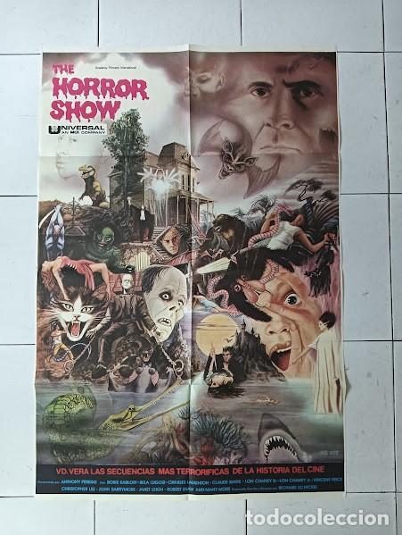 Cinema: SMP 2762 THE HORROR SHOW BORIS KARLOFF BELA LUGOSI DOCUMENTAL POSTER ORIGINAL 70X100 ESTRENO