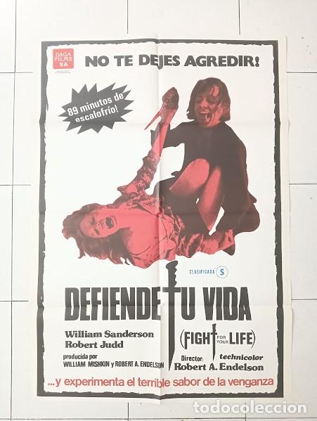 Cinema: SMP 2765 DEFIENDE TU VIDA WILLIAM SANDERSON POSTER ORIGINAL 70X100 ESTRENO