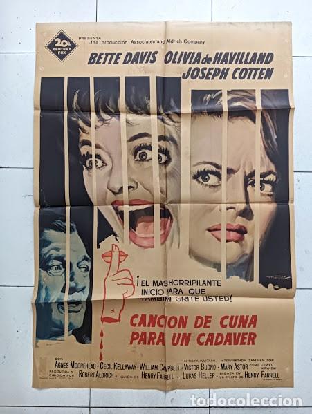 Cinema: SMP 2767 CANCION DE CUNA PARA UN CADAVER BETTE DAVIS OLIVIA DE HAVILLAND POSTER ORIGINAL 70X100 ESTR