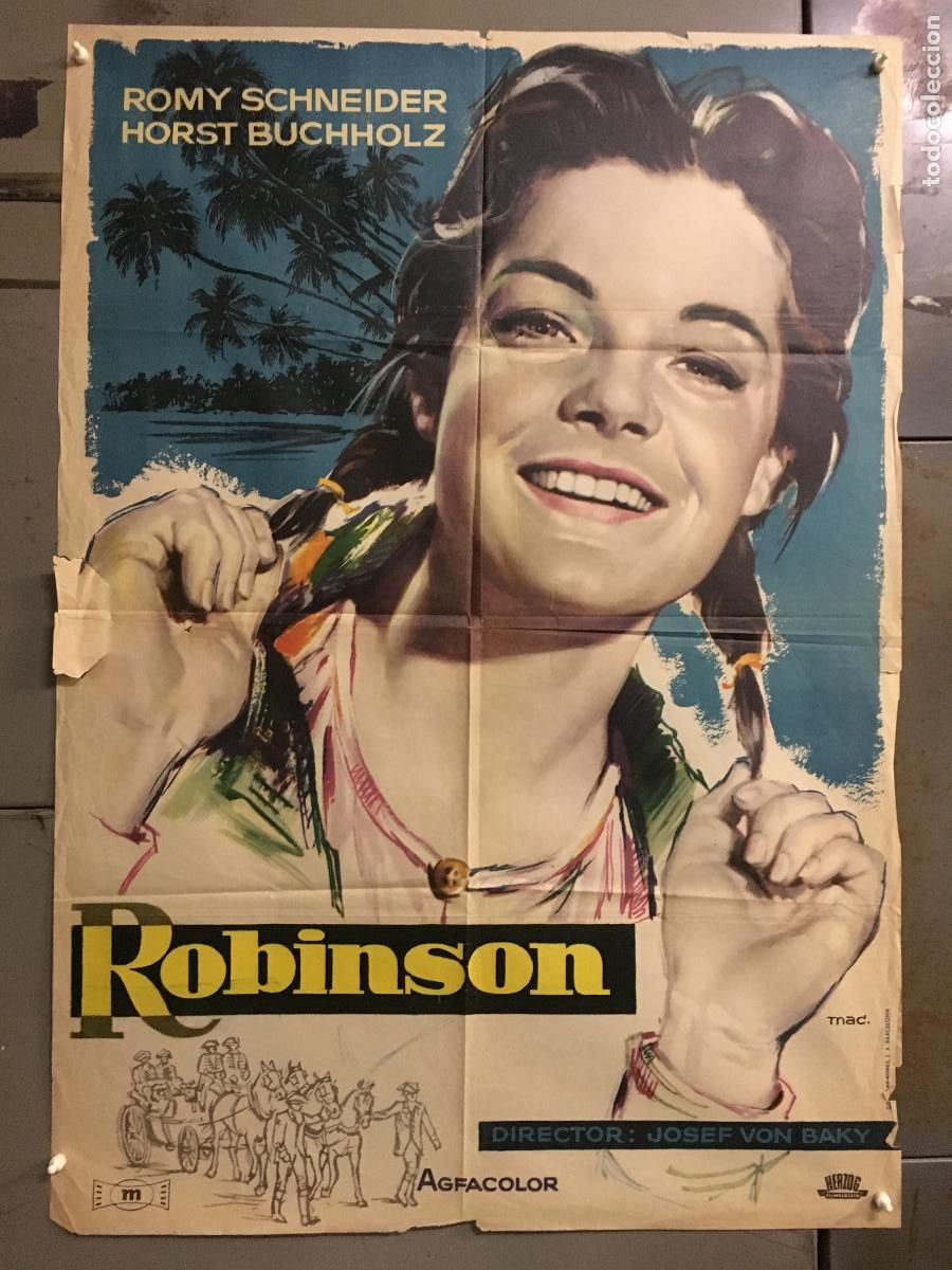 Cinema: AFS41 ROBINSON ROMY SCHNEIDER MAC POSTER ORIGINAL 70X100 ESTRENO