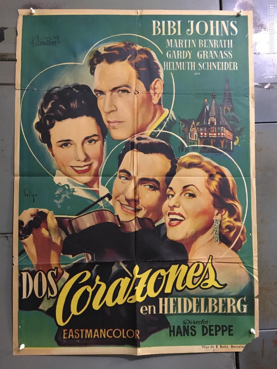 Cin&eacute;ma: AFS46 DOS CORAZONES EN HEIDELBERG SOLIGO POSTER ORIGINAL 70X100 ESTRENO