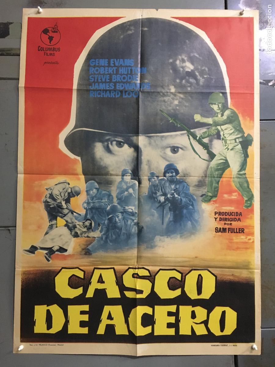 Cinema: AFS47 CASCO DE ACERO SAMUEL FULLER POSTER ORIGINAL 70X100 ESTRENO