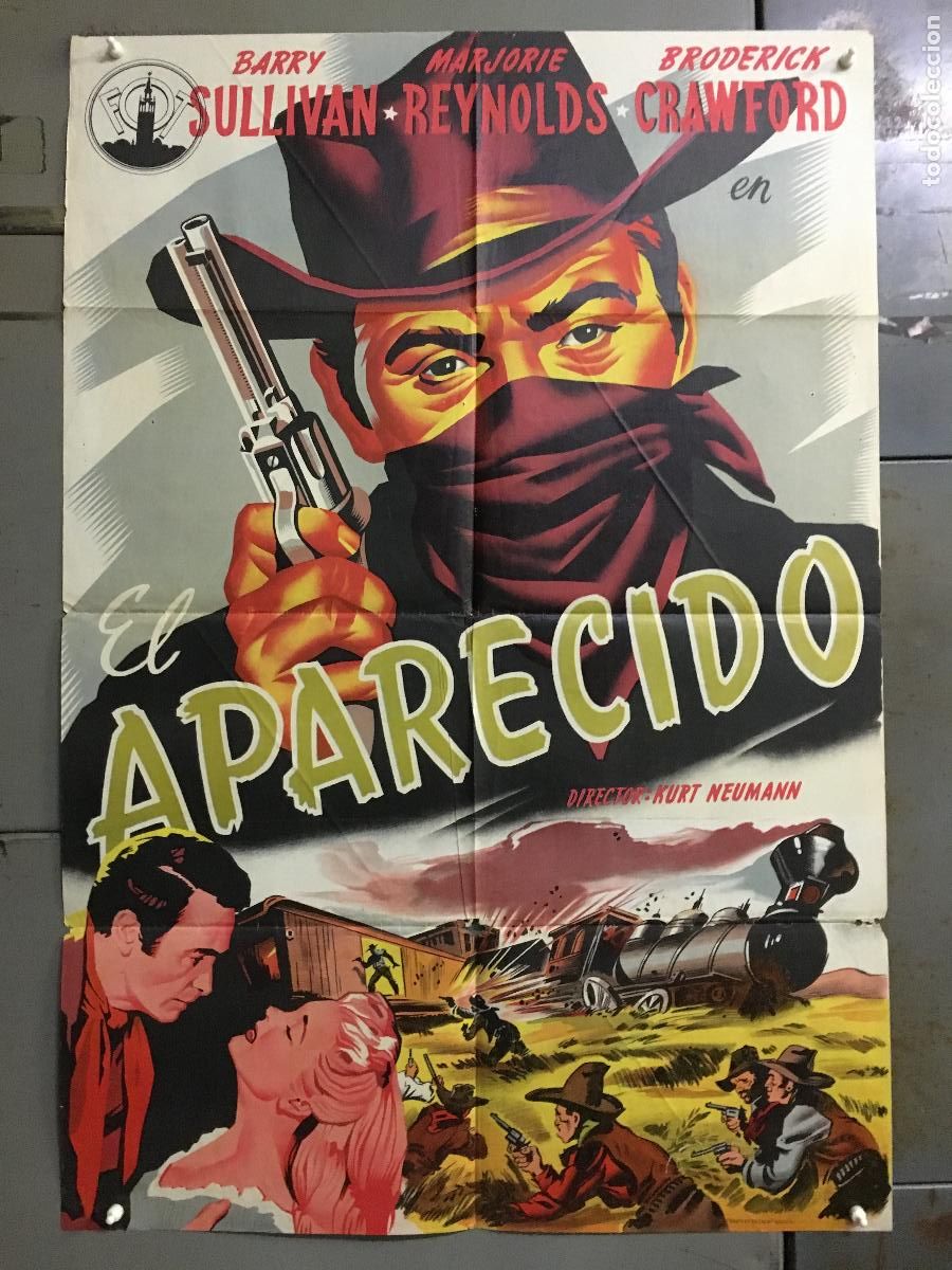Cinema: AFS61 EL APARECIDO BARRY SULLIVAN POSTER ORIGINAL 70X100 ESTRENO LITOGRAFIA