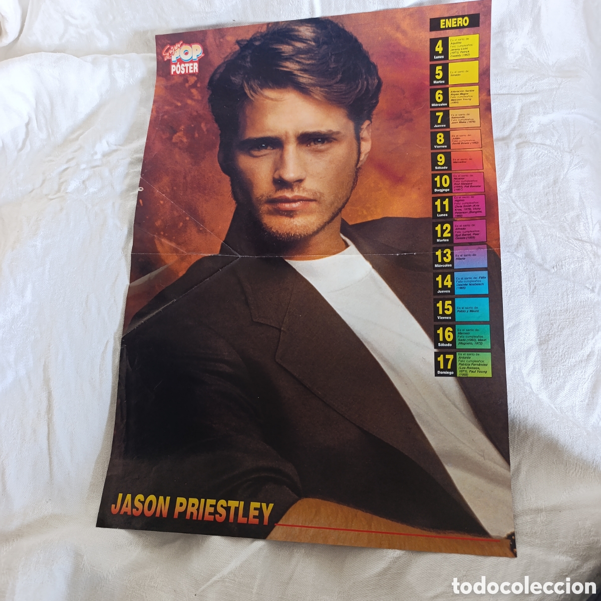 Cine: P&oacute;ster Doble Jason Priestley (Sensaci&oacute;n de Vivir) / Grupo Magneto - Revista Super Pop A&ntilde;os
