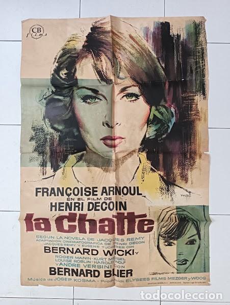 Cine: VKD 2769 LA CHATTE FRAN&Ccedil;OISE ARNOUL BERNARD WICKI ROGER HANIN MAC POSTER ORIGINAL 70X100 ESTRENO