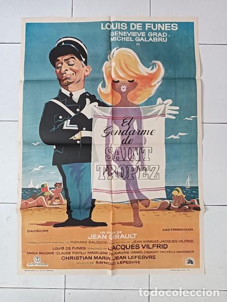 Cine: VKD 2775 EL GENDARME DE SAINT TROPEZ LOUIS DE FUNES MAC POSTER ORIGINAL 70X100 R-74