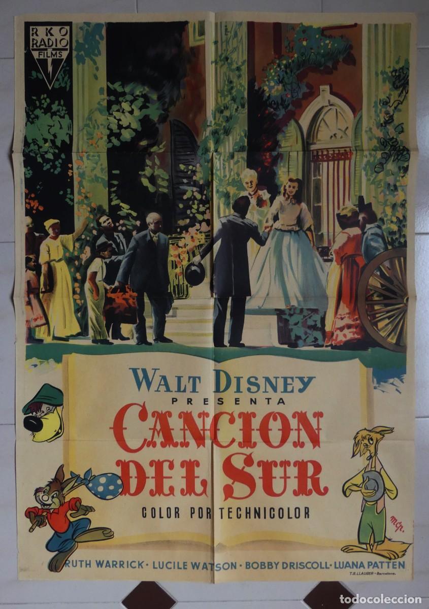 Cine: CARTEL ORIGINAL DEL FILM DE WALT DISNEY : CANCION DEL SUR ( PAGO POR BIZUM )