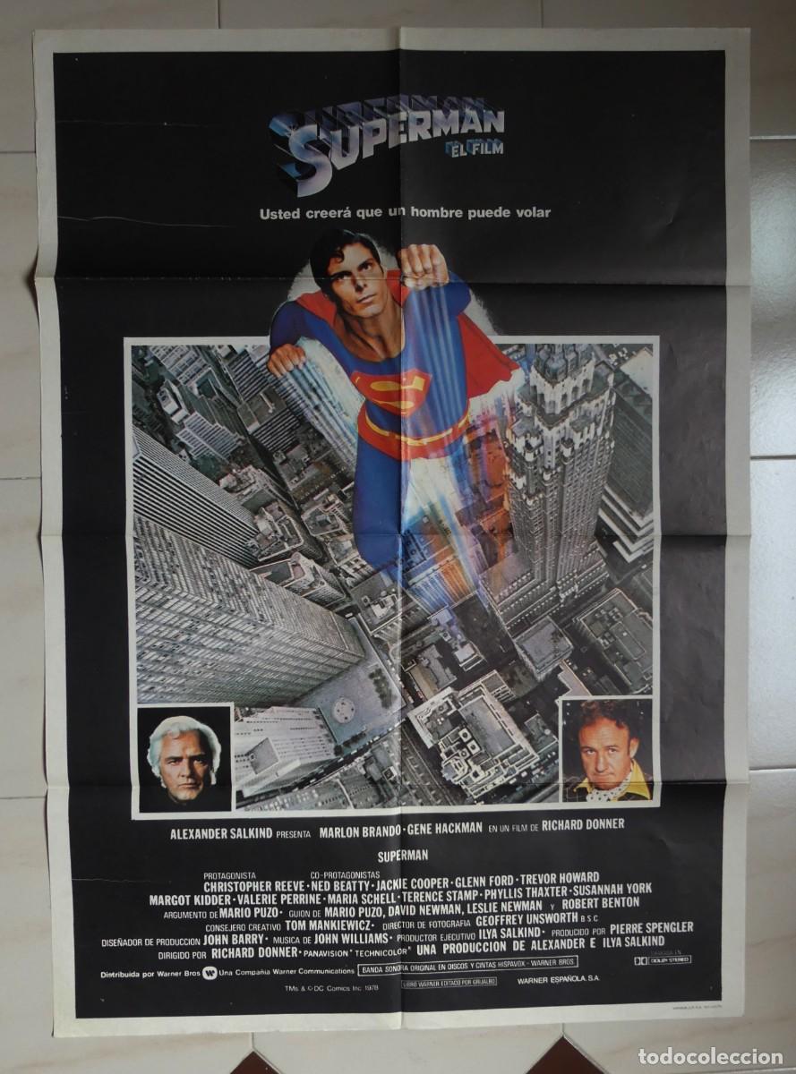 Cine: CARTEL ORIGINAL DEL FILM : SUPERMAN EL FILM ( 1979 )( PAGO POR BIZUM )