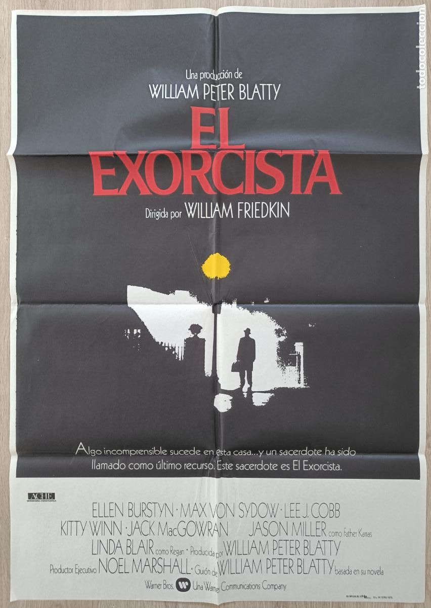 Cine: CARTEL CINE EL EXORCISTA WILLIAM PETER ELLEN BURSTYN 1975 C1835B
