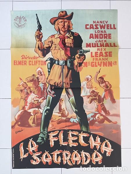 Cinema: SMP 2777 LA FLECHA SAGRADA GENERAL CUSTER JORNADAS SERIAL POSTER ORIGINAL 70X100 ESTRENO LITO