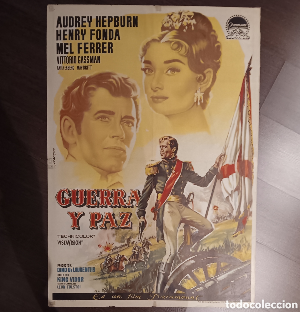 Cinema: &rdquo;GUERRA Y PAZ&rdquo; (WAR AND PEACE) CARTEL ORIGINAL ESTRENO 1959 AUDREY HEPBURN, HENRY FONDA