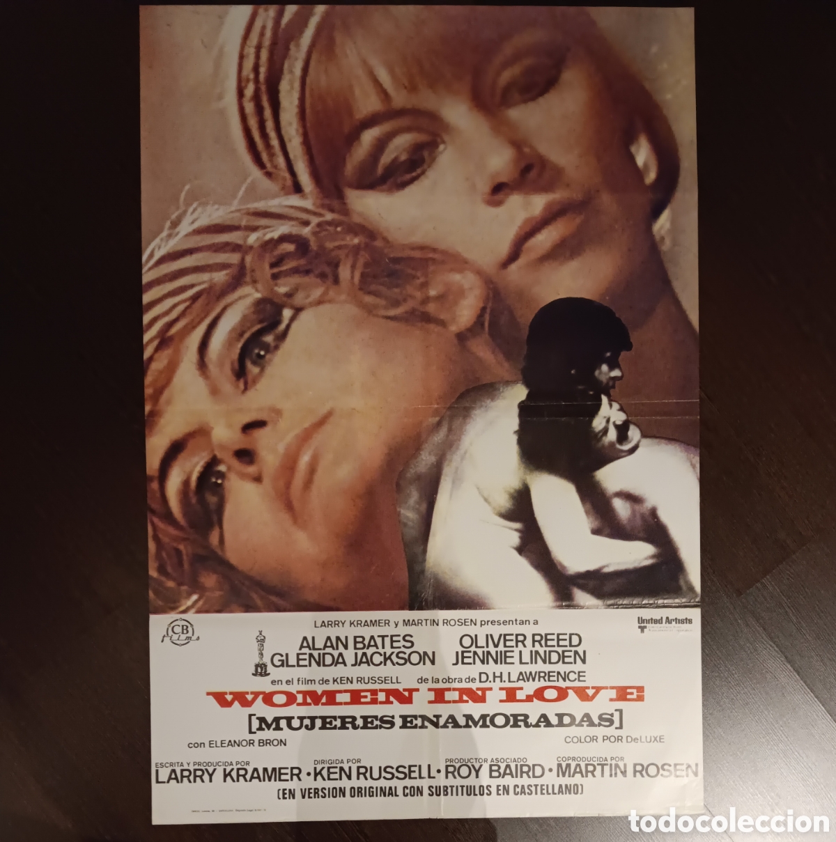Kino: MUJERES ENAMORADAS (WOMEN IN LOVE) CARTEL ORIGINAL ESTRENO 1978 KEN RUSSELL