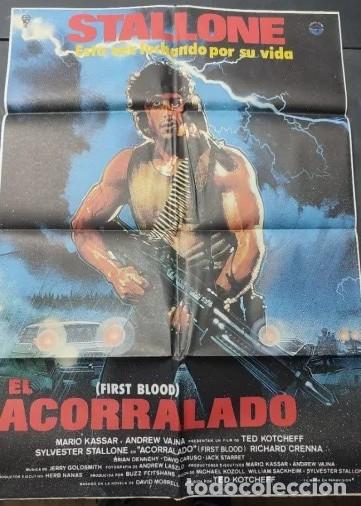 Cine: ACORRALADO RAMBO POSTER ORIGINAL