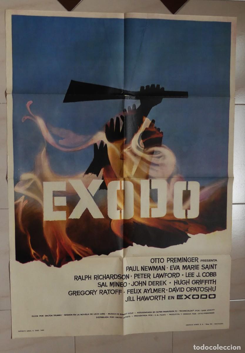 Cine: CARTEL ORIGINAL DEL FILM : EXODO( 1960 )( PAGO POR BIZUM - PEDIDO MINIMO 45 EUROS )