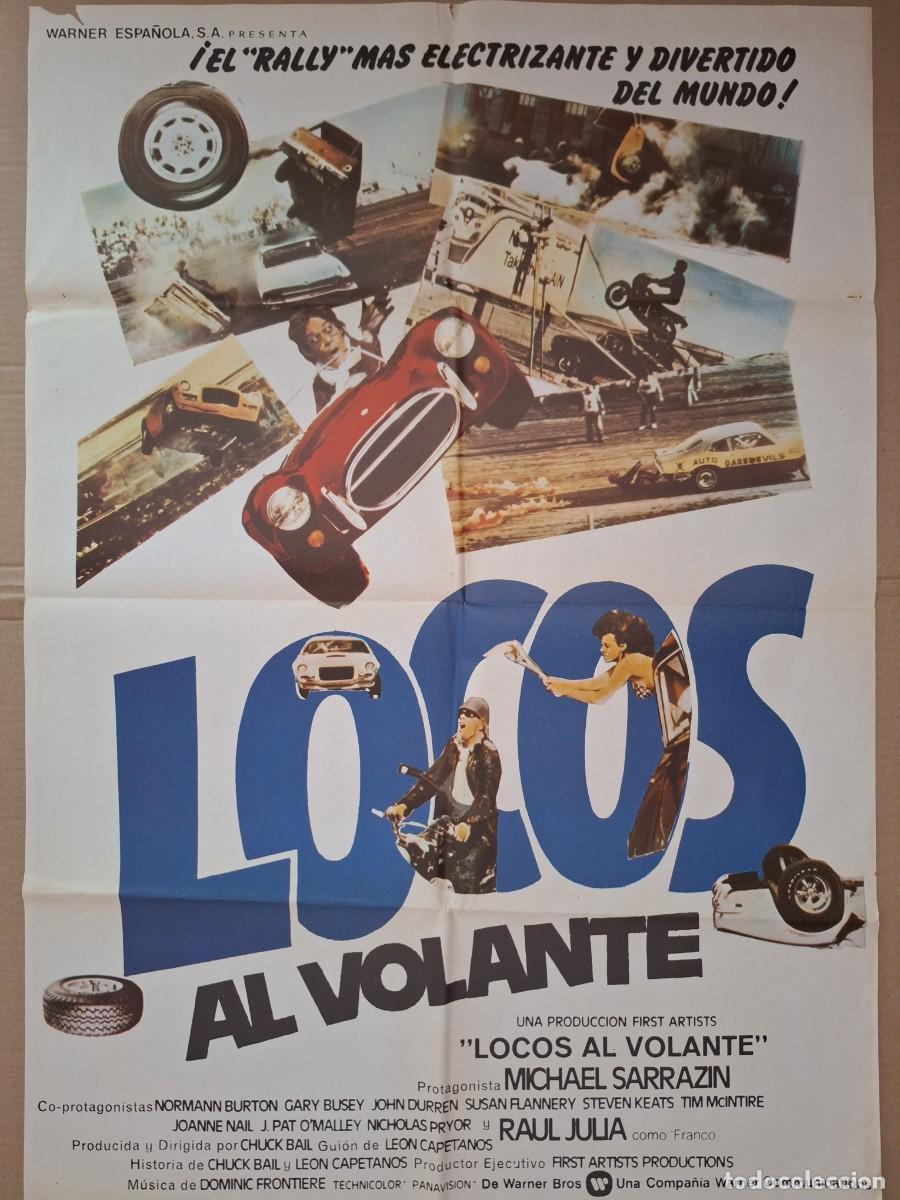 Cine: CARTEL CINE PELICULA LOCOS AL VOLANTE MICHAEL SARRAZIN A 334