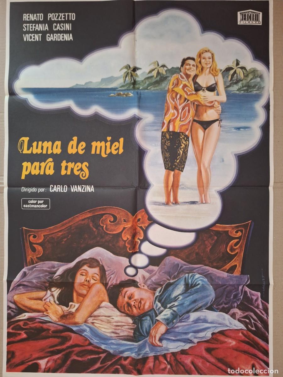 Cinema: CARTEL CINE PELICULA LUNA DE MIEL PARA TRES A&Ntilde;O 1976 A 336