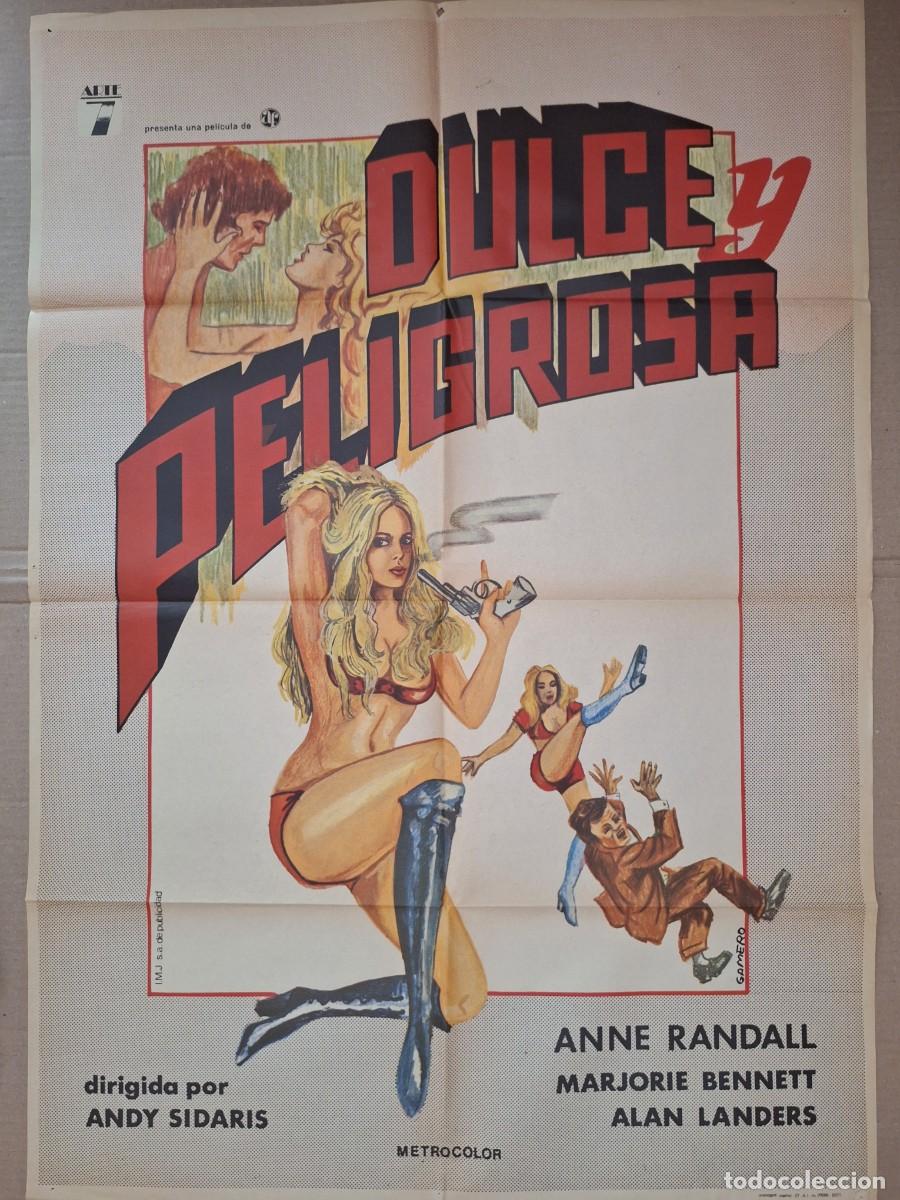 Kino: CARTEL CINE PELICULA DULCE Y PELIGROSA ANNE RANDALL A&Ntilde;O 1977 A 339