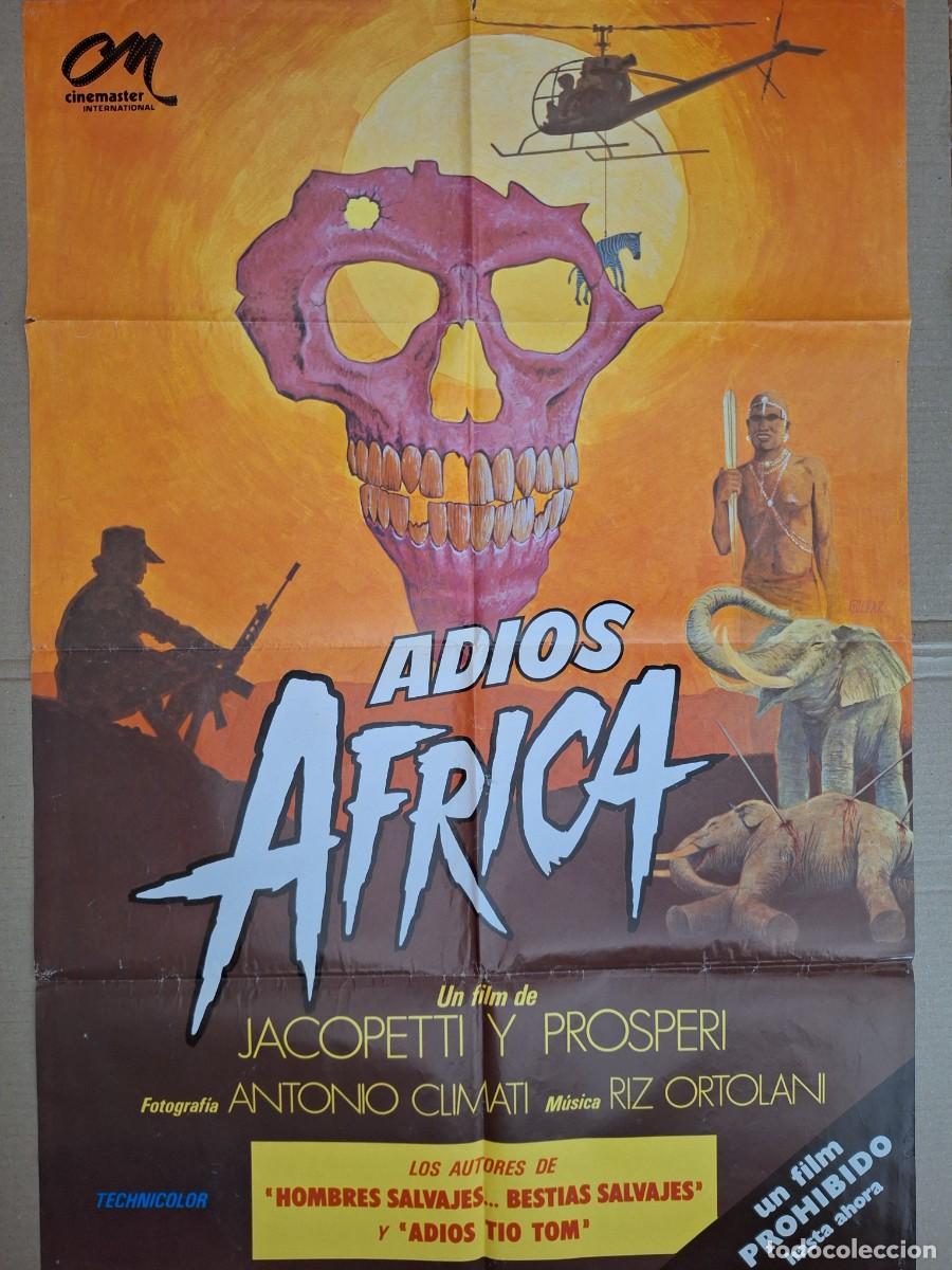 Cine: CARTEL CINE PELICULA ADIOS AFRICA A 343