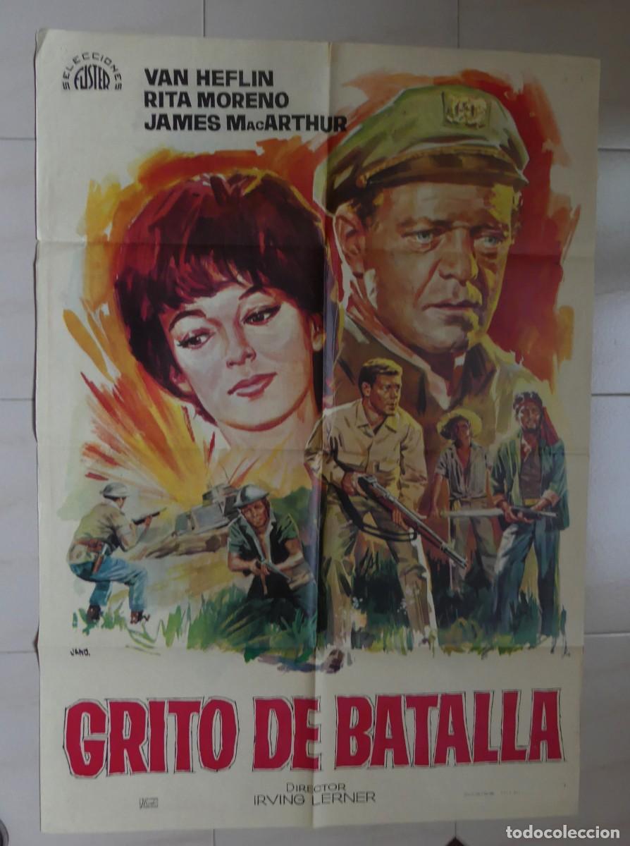 Cine: CARTEL ORIGINAL DEL FILM : GRITO DE BATALLA ( 1965 )( PAGO POR BIZUM - PEDIDO MINIMO 45 EUROS )