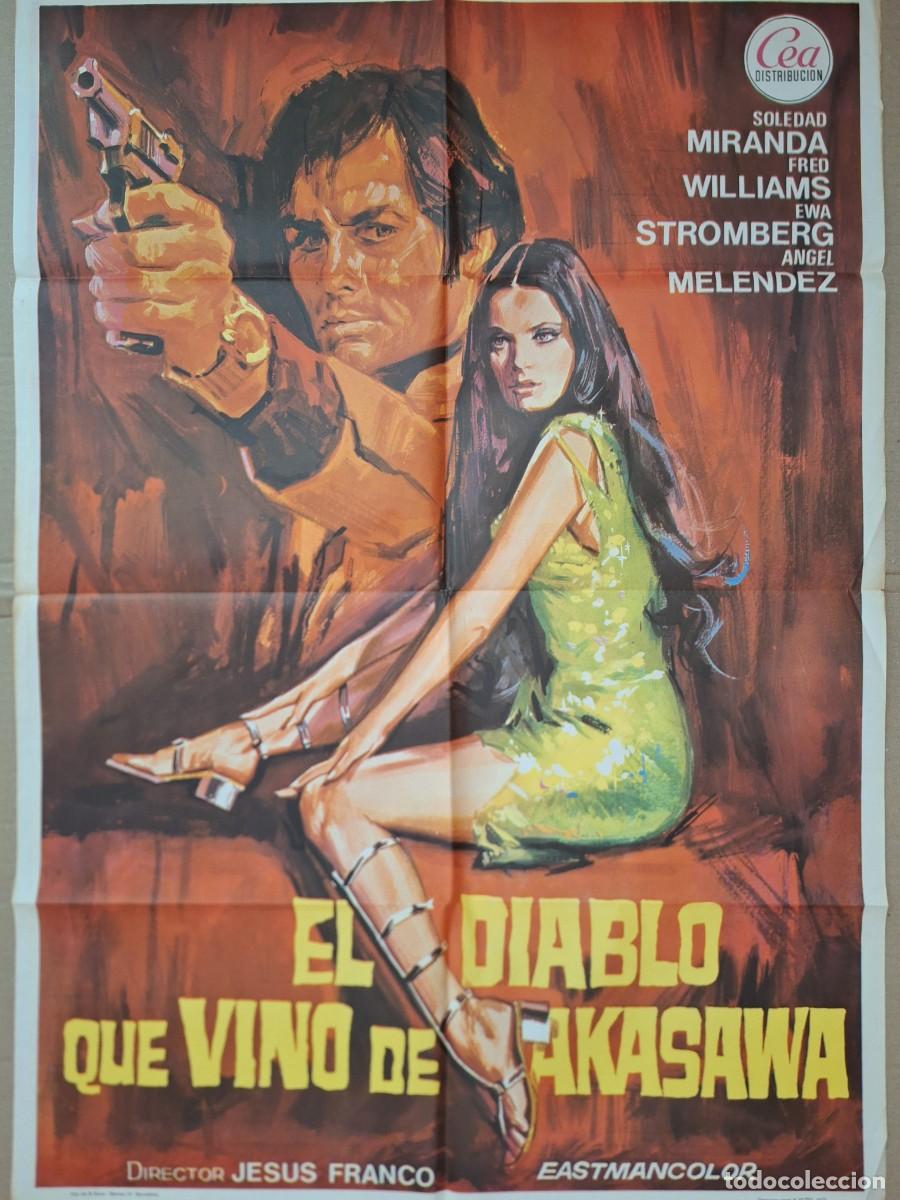 Cine: CARTEL CINE PELICULA EL DIABLO QUE VINO DE AKASAWA A&Ntilde;O 1973 A 344