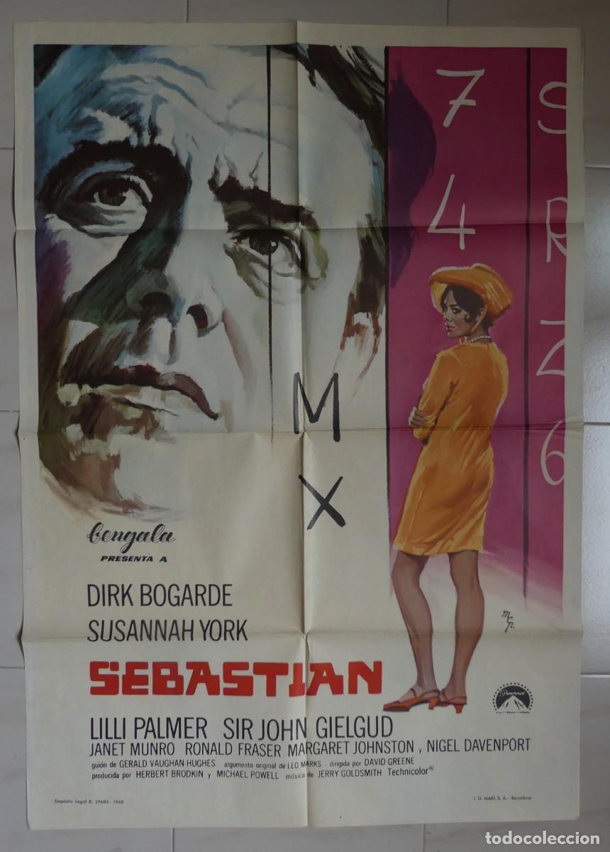 Cine: CARTEL ORIGINAL DEL FILM : SEBASTIAN ( 1968 )( PAGO POR BIZUM - PEDIDO MINIMO 45 EUROS)