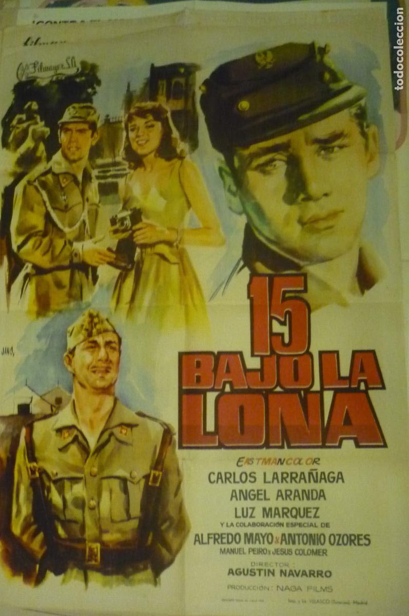 Cine: cartel cine 1 x 7o 15 bajo la lona carlos larra&ntilde;aga