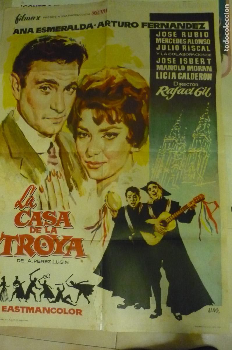 Cine: cartel cine 1 x 7o la casa de la troya arturo fernandez