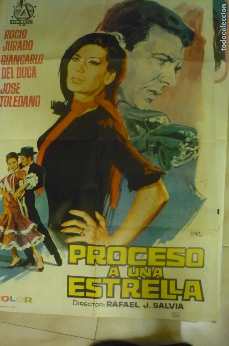 Cine: cartel de cine 1 x 7o proceso a una estrella rocio jurado