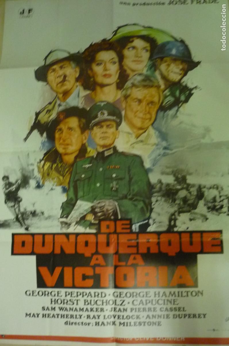 Cine: cartel cine 1 x 7o de dunquerque a la victoria george peppard