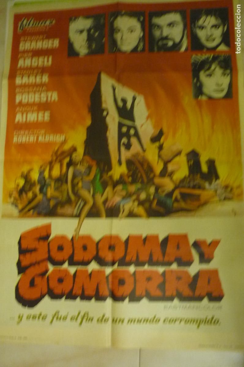 Cine: cartel cine 1 x 7o sodoma y gomorra stewart granger
