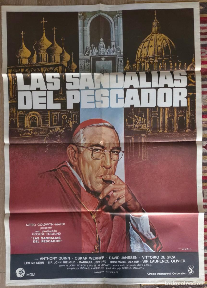 Cine: LAS SANDALIAS DEL PESCADOR (1968) &ndash; LOTE 2 CARTELES ORIGINALES SIN ESTRENAR &ndash; ANTHONY QUINN