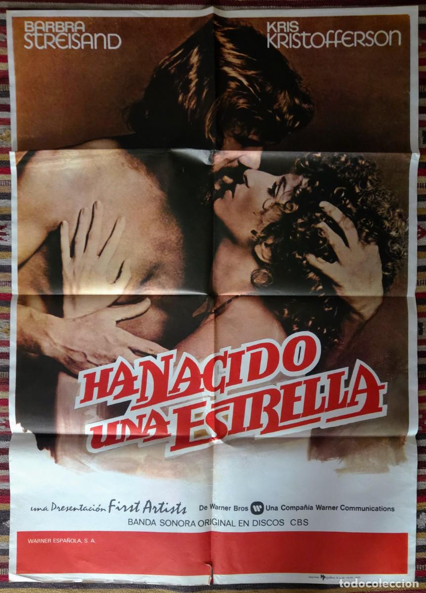 Cine: HA NACIDO UNA ESTRELLA 1977 &ndash; CARTEL ORIGINAL ESPA&Ntilde;OL &ndash; STREISAND &ndash; NUNCA EXPUESTO