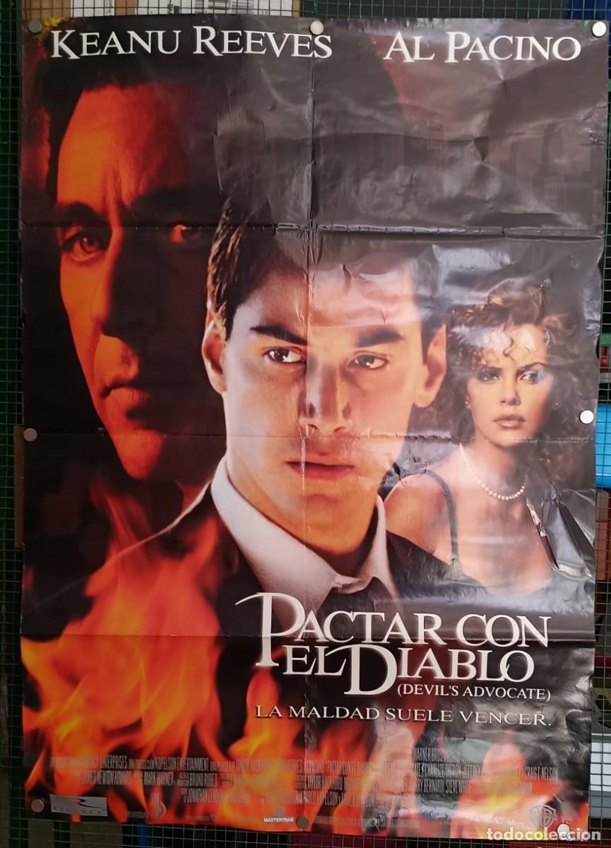 Cine: Cartel Original de Cine &rdquo;Pactar con el Diablo&rdquo; (1997) - Keanu Reeves, Al Pacino, Charlize Theron
