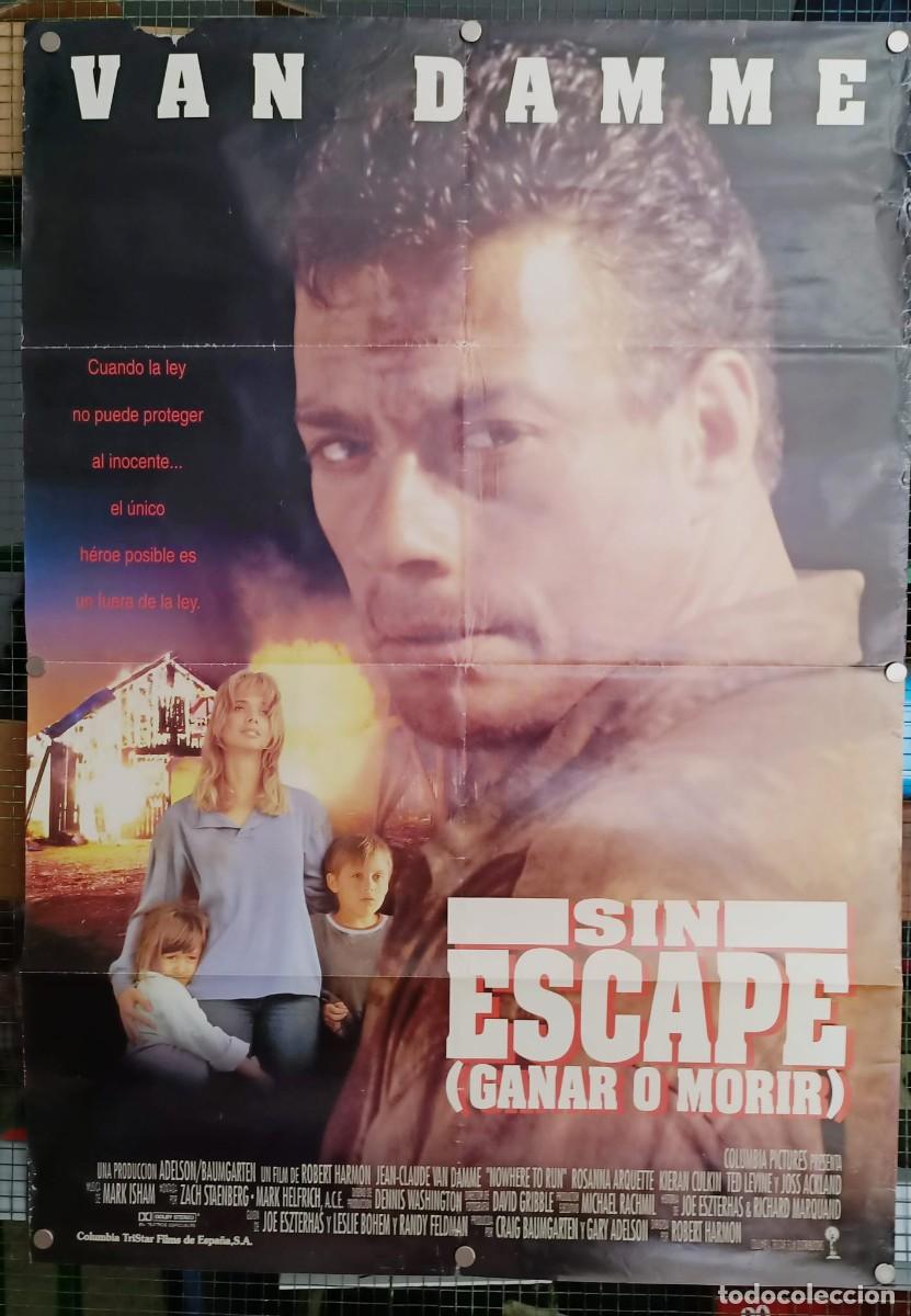 Cine: Cartel Original de Cine &rdquo;Sin Escape (Ganar o Morir)&rdquo; (1993) - Jean-Claude Van Damme - 68x96 cm