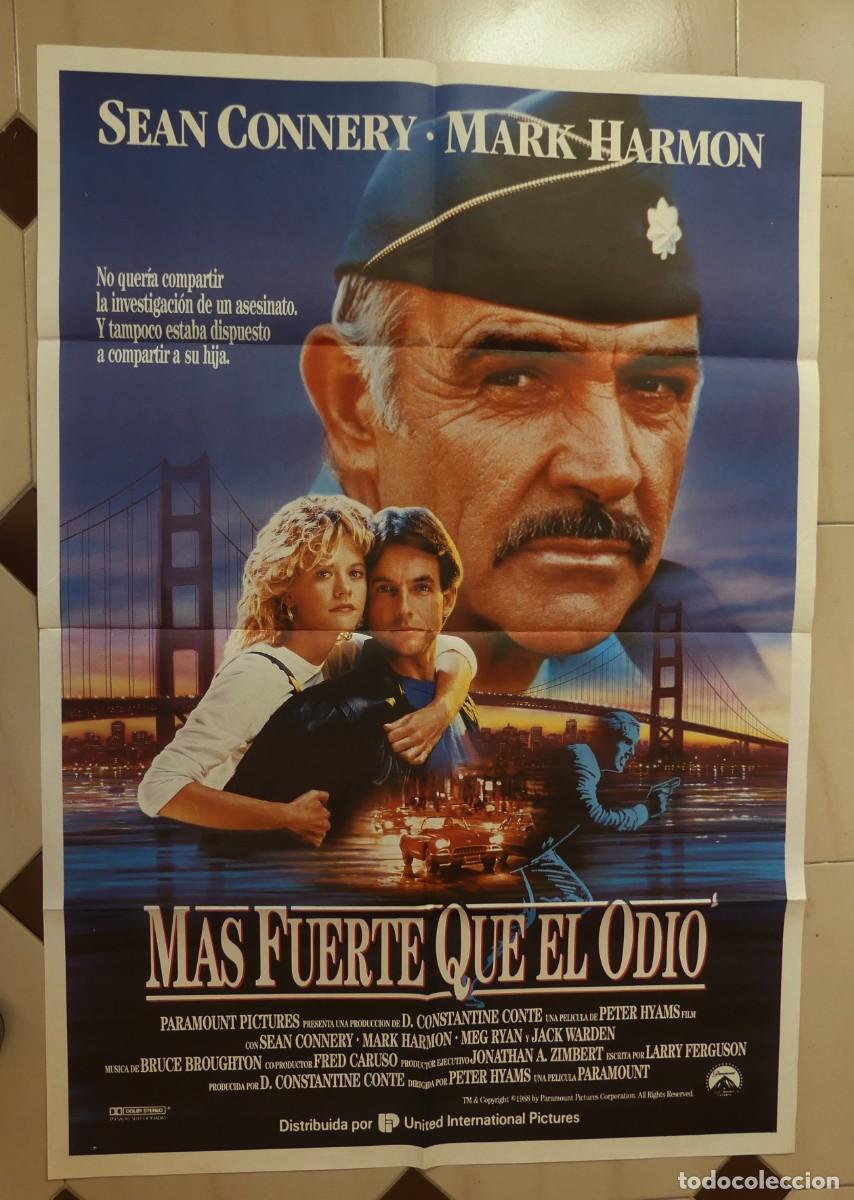 Cine: CARTEL ORIGINAL DEL FILM : MAS FUERTE QUE EL ODIO( PAGO POR BIZUM - PEDIDO MINIMO 45 EUROS)