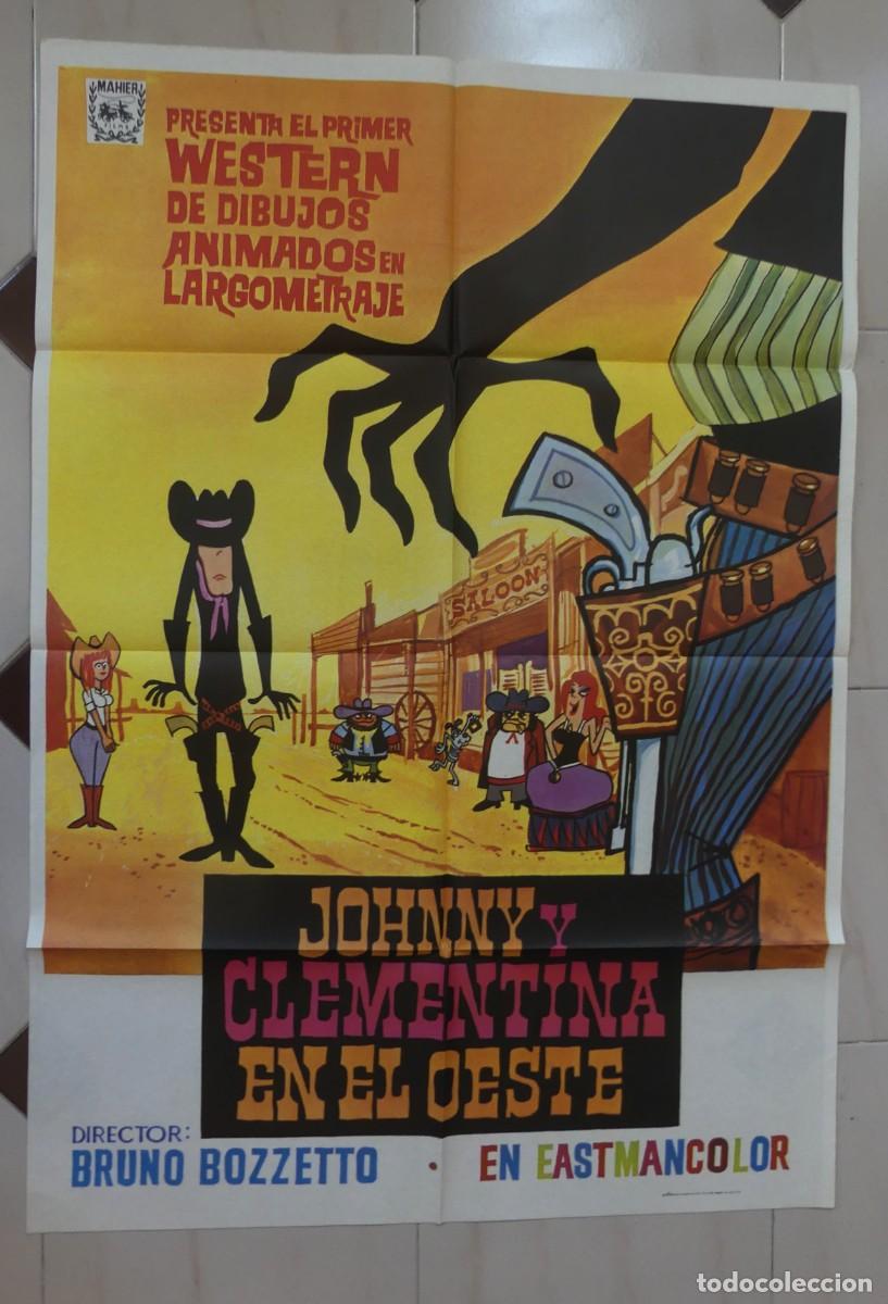 Cine: CARTEL ORIGINAL DEL FILM : JOHNNY Y CLEMENTINA EN EL OESTE( PAGO POR BIZUM - PEDIDO MINIMO 45 EUROS)