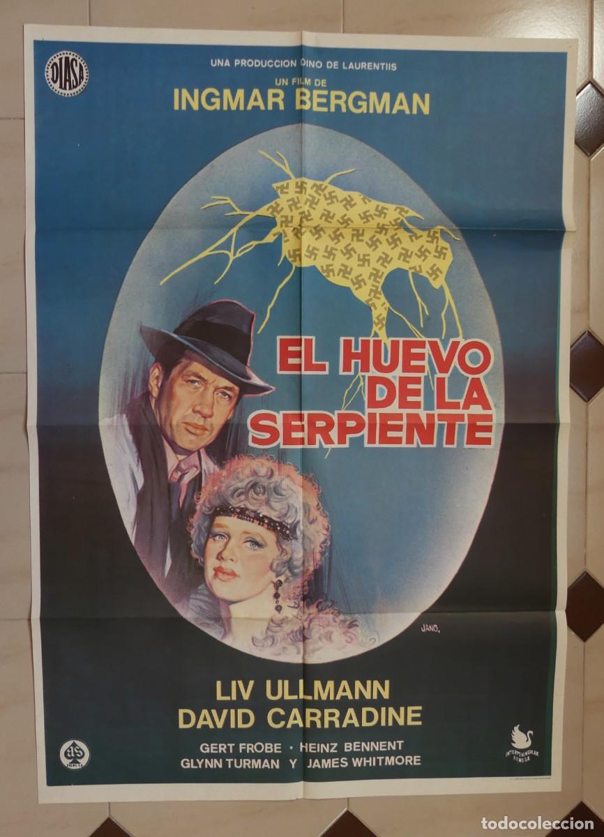 Cine: CARTEL ORIGINAL DEL FILM : EL HUEVO DE LA SERPIENTE ( 1978( PAGO POR BIZUM- PEDIDO MINIMO 45 EUROS )