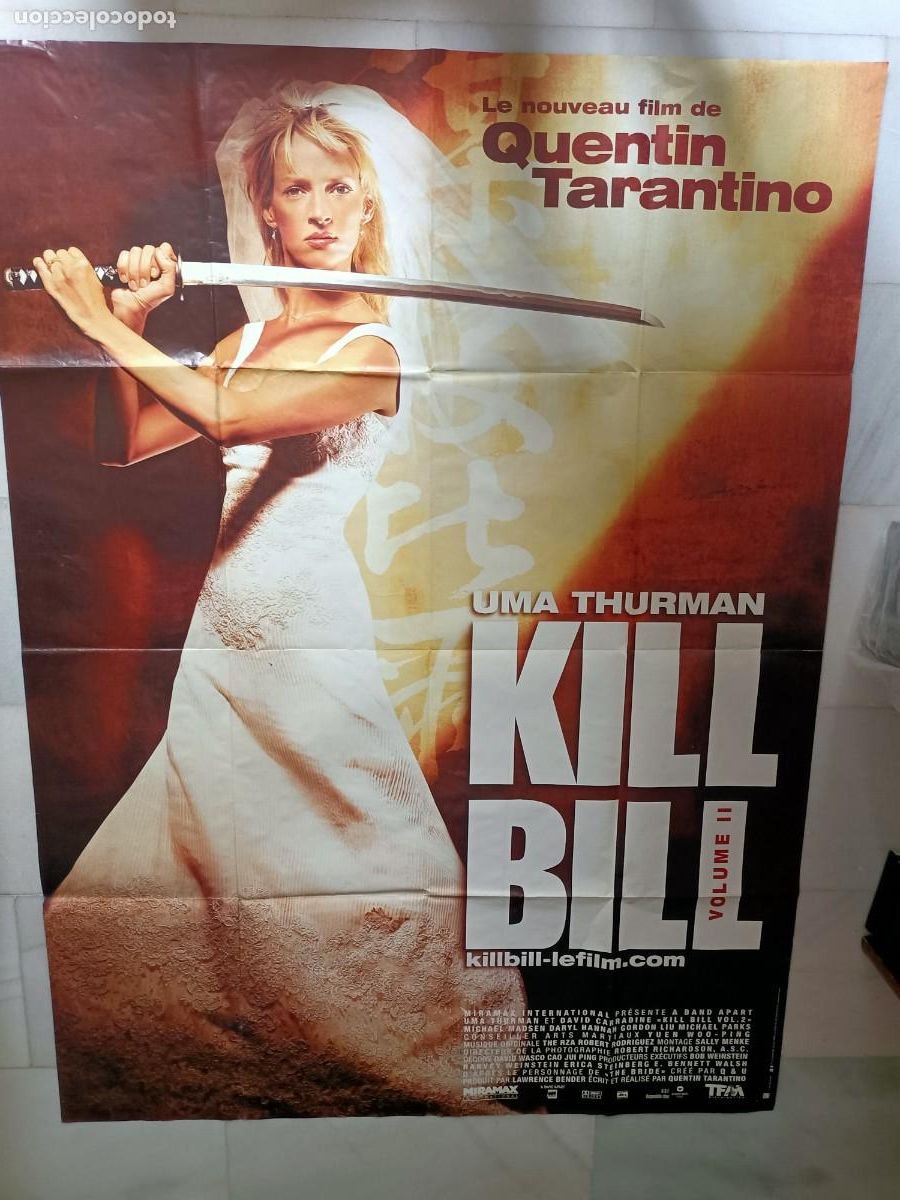 Cinema: POSTER DE LA PEL&Iacute;CULA, KILL BILL VOLUME II. 2004, MIDE 158X116 CM. HUMA THURMAN.