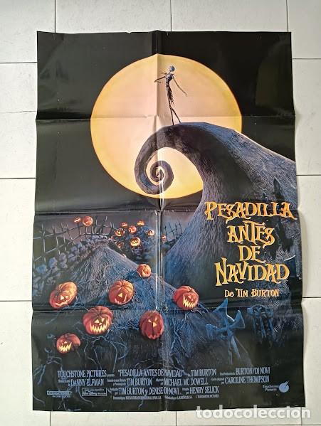 Kino: SMP 2779 PESADILLA ANTES DE NAVIDAD TIM BURTON WALT DISNEY ANIMACION POSTER ORIGINAL 70X100 ESTRENO