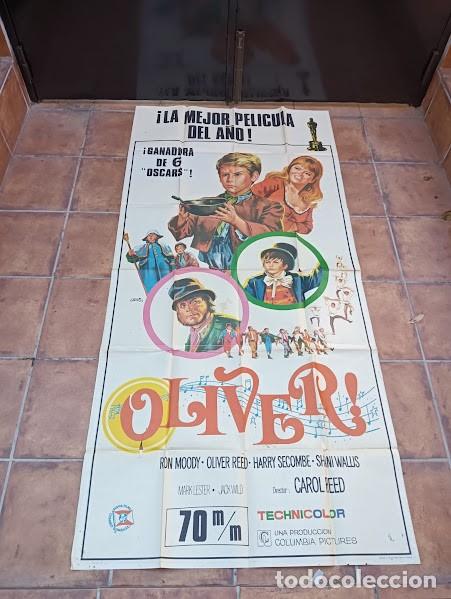 Cin&eacute;ma: SMP 2781 OLIVER CAROL REED MARK LESTER JANO POSTER ORIGINAL 3 hojas 100X205 ESTRENO