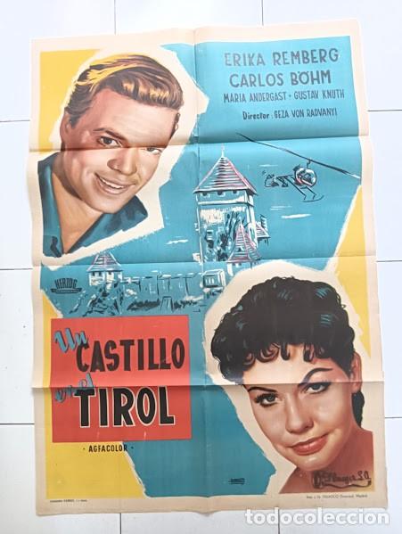 Cinema: SMP 2784 UN CASTILLO EN EL TIROL ERIKA REMBERG KARLHEINZ BOHM POSTER ORIGINAL 70X100 ESTRENO